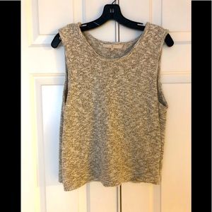 7 For All Mankind Natural Woven Sweater Top